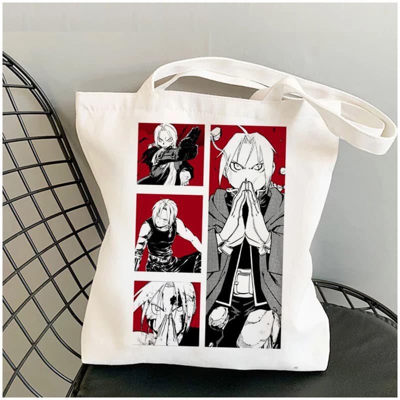 Japanese anime Fullmetal Alchemist peripheral student portable canvas bag