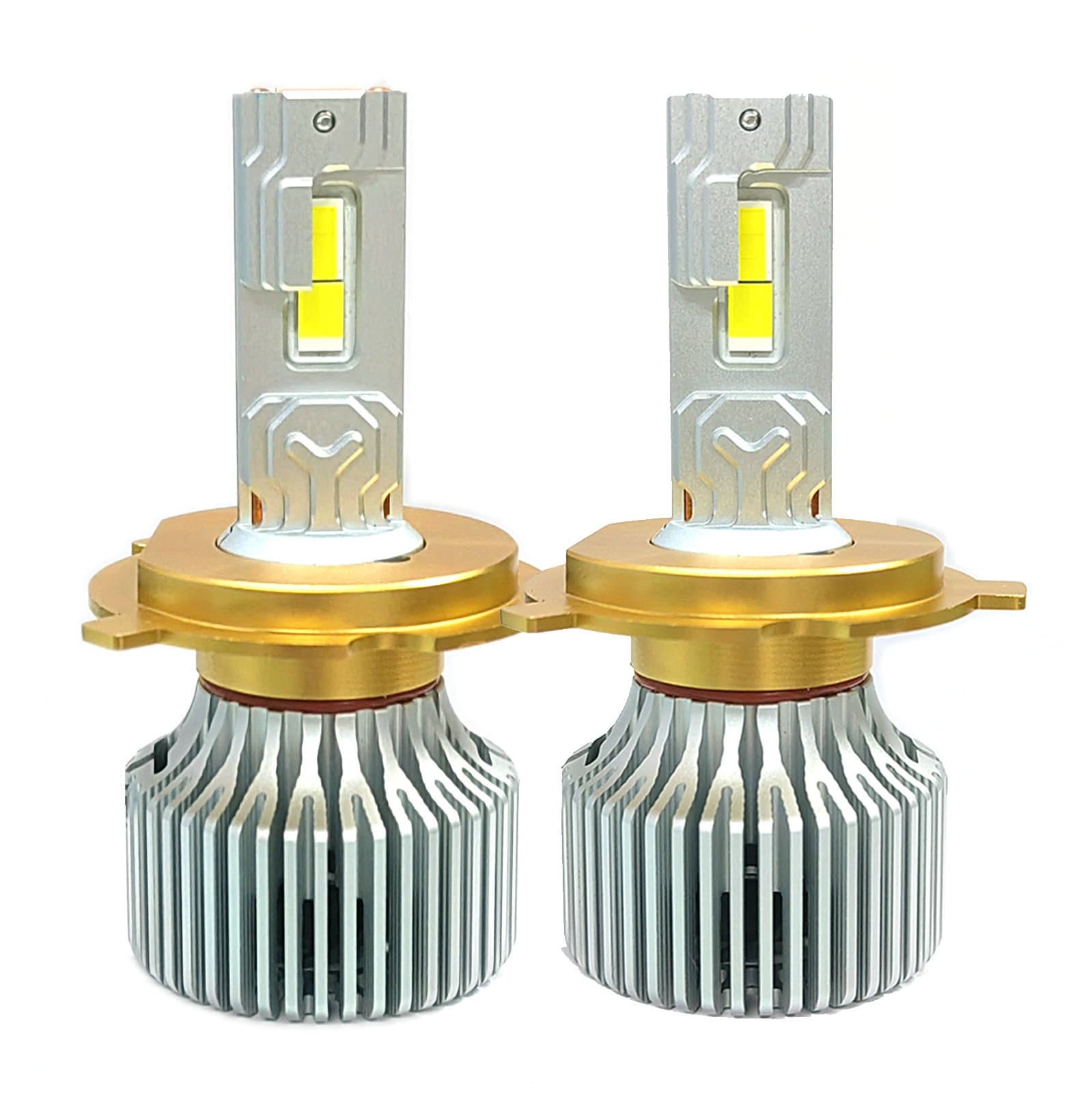 High Brightness H4 H19 LED Car Headlight Decoding 80W Aluminum Alloy Headlamp for All H4 Models P65 Waterproof 18000LM Lifespan 32000h