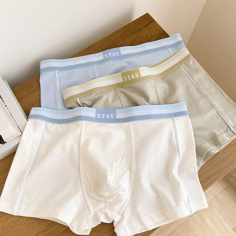 Seamless Men's Underwear Summer Modal Boxer Briefs Breathable Absorbent Loose Fit