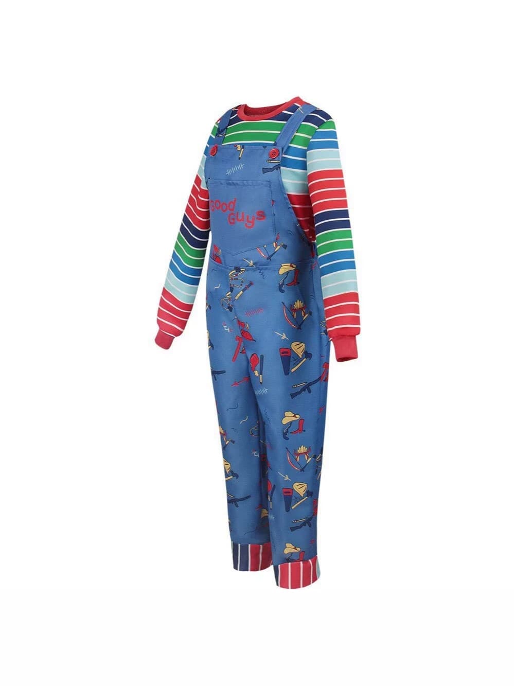 Halloween Chucky Season 2 Cosplay Costume, Chucky Overalls Cosplay Outfit