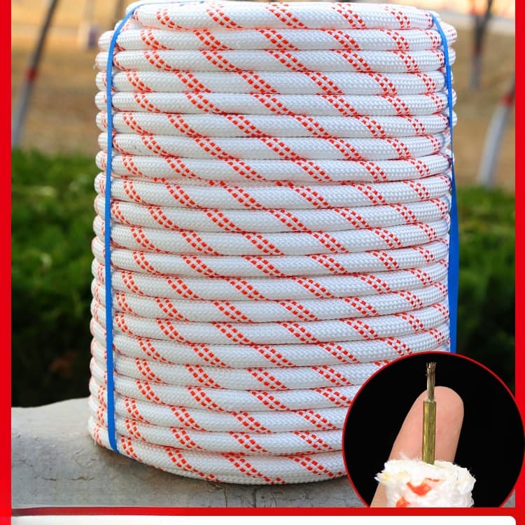 Outdoor rope steel wire core high-altitude work rope exterior wall rope binding rope climbing rope safety rope wear-resistant nylon rope