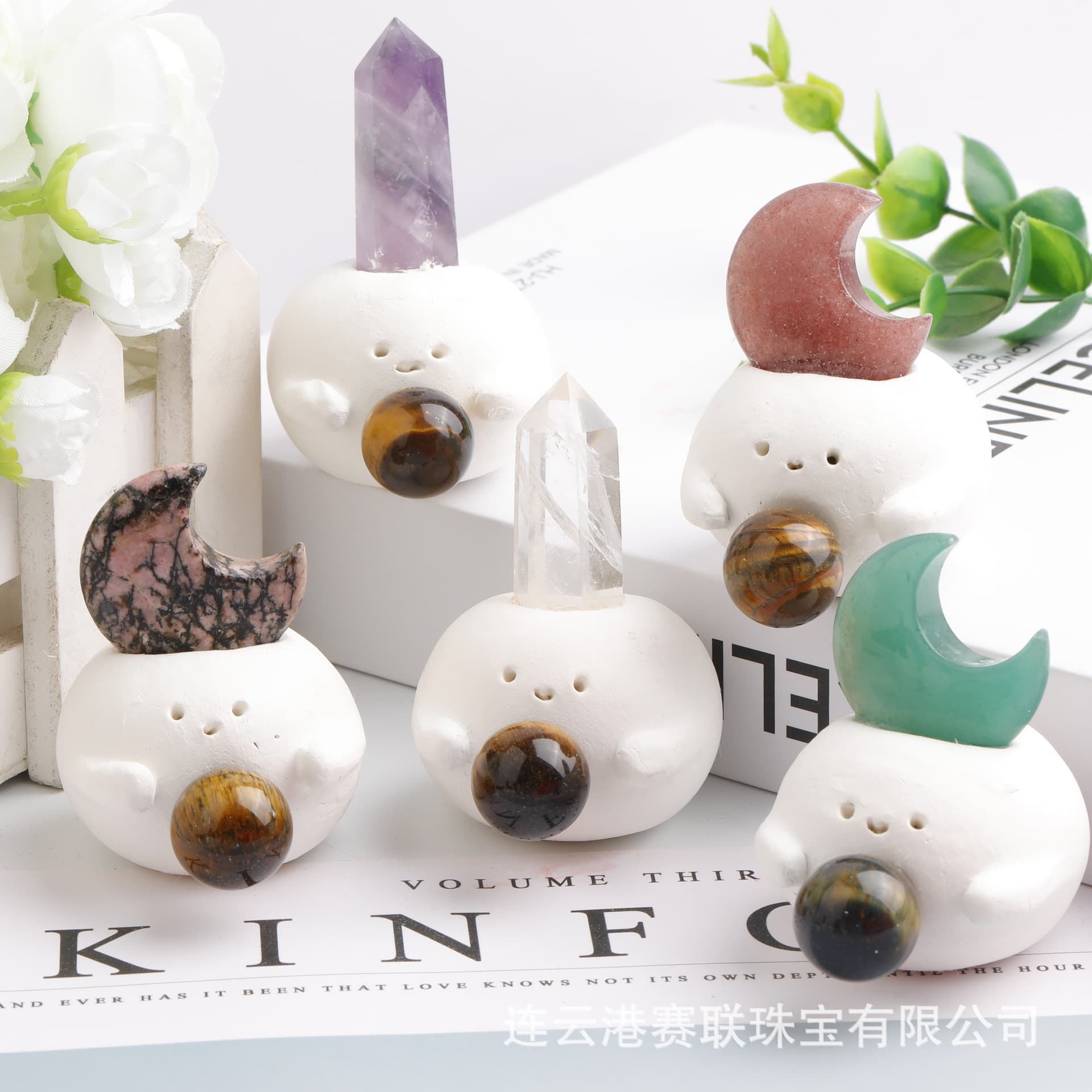 Natural crystal adzuki bean crystal raw stone mineral crystal handmade gift desktop ornaments office workstation