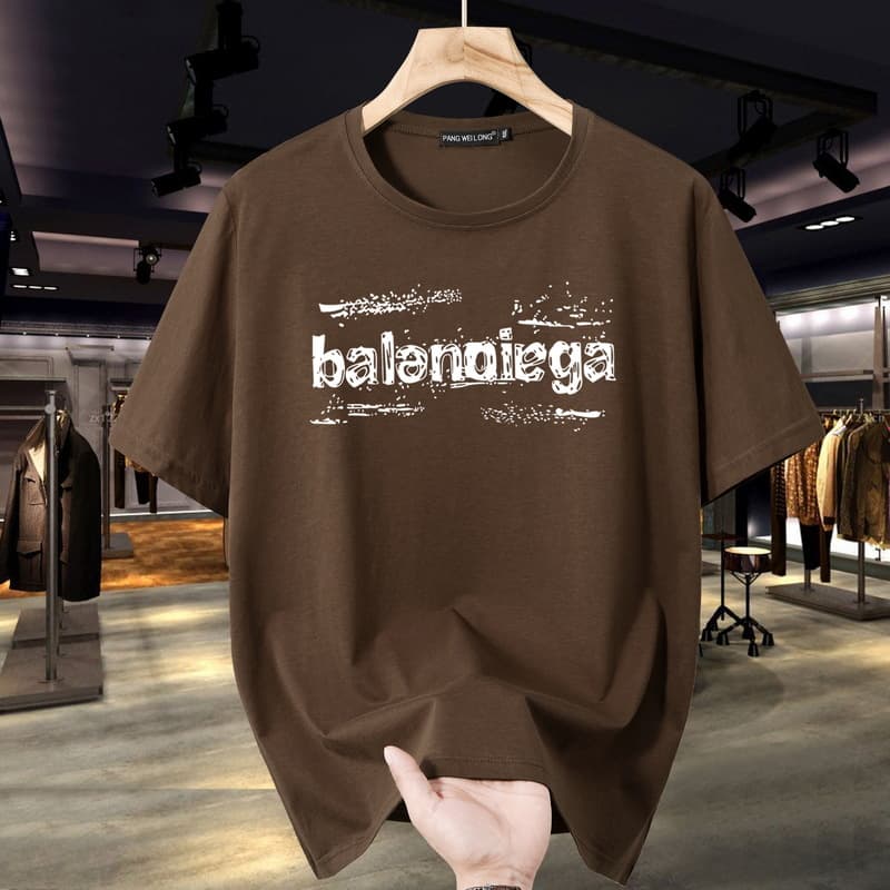 2025 New Plus Size Men's Short Sleeve T-Shirt Summer Undershirt Round Neck Casual Big Size T-Shirt Top for Men