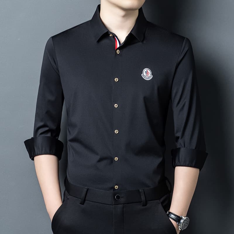 Spring Autumn Men's Business Workwear Long Sleeve Shirt Casual Professional Men's Non-Iron Shirt Wholesale Men's Dress Shirt