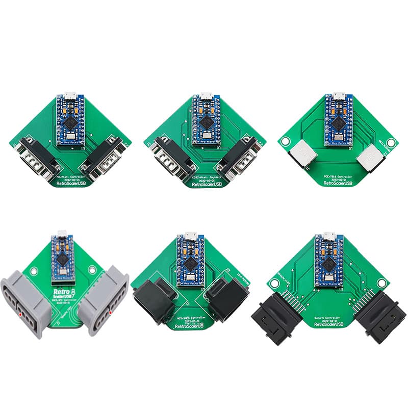 SEGA /MD1/Atari/NES/SNES/SFC/PCE/Saturn/CD32 USB Controller Adapter