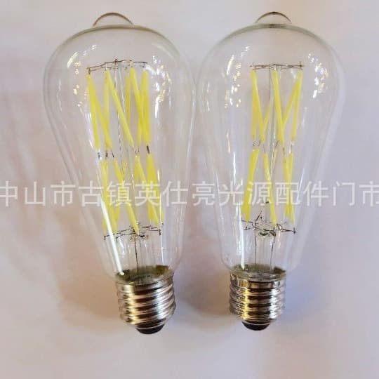 Edison Bulb ST64 LED 2W 4W 6W 8W 12W 16W Filament Lamp Vintage Tungsten Filament Retro Bulb