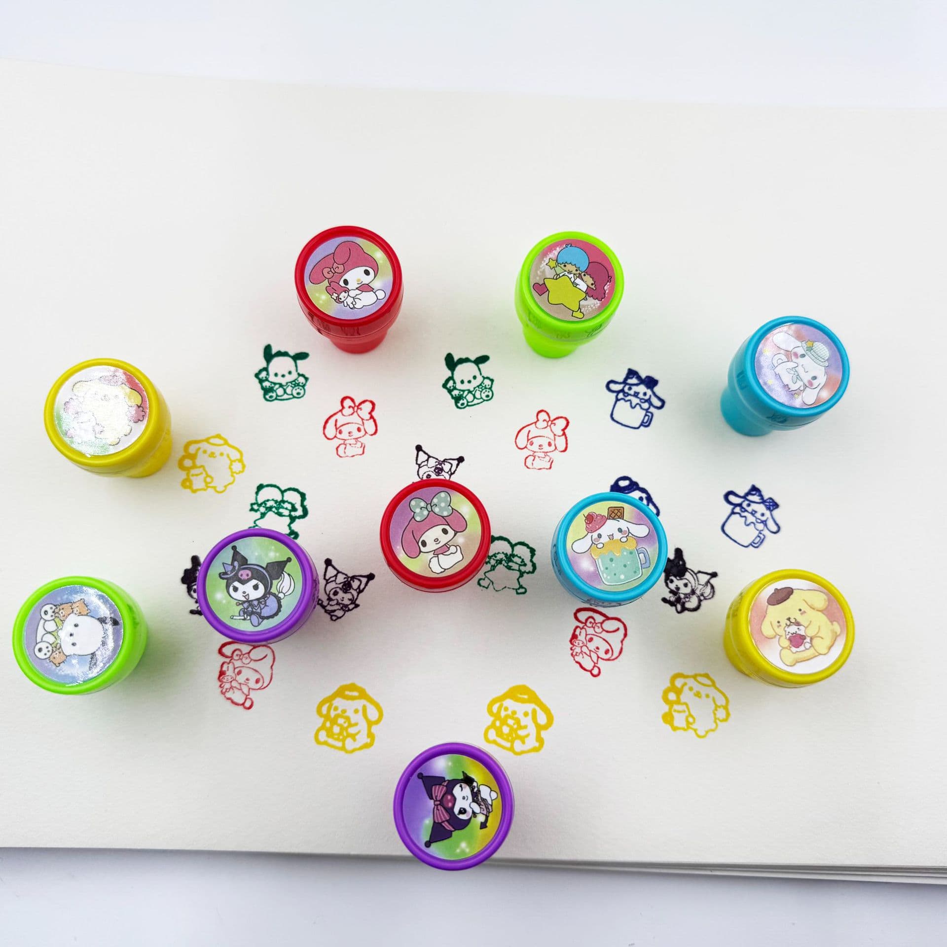 Mini Cartoon Stamp Children's Reward Stamp Creative Fun Stamp Plastic Carving Printing Drip Glue Injection Molding Stamp