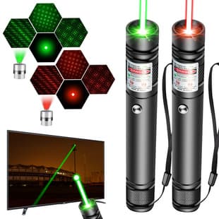 High Power USB Rechargeable Starlight Laser Flashlight Green Red Light Outdoor Long Range Laser Pointer