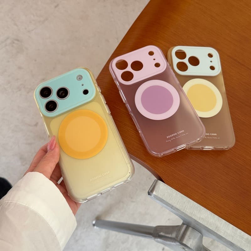 Frosted Gradient Macaron Colors Case for iPhone 17 Pro Max, iPhone 16 Pro / 15 PM Soft