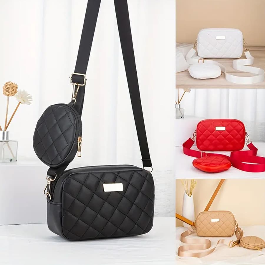 2026 Ladies Bags Fashion Two-Piece Set Minimalist Commuter Portable Women's Crossbody Bag TB Bag