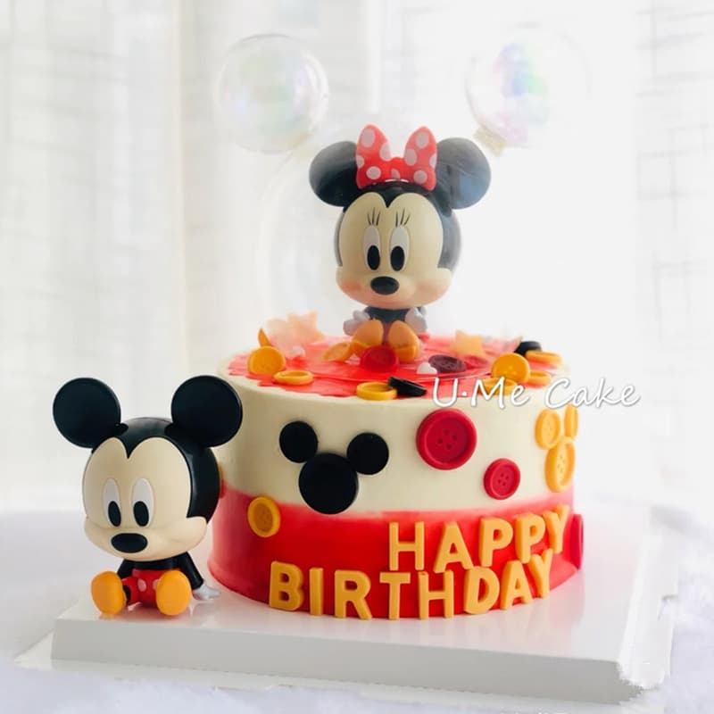 Children's Birthday Cake Decoration Ornaments Mickey Mouse Donald Duck Doraemon Baking Decorations