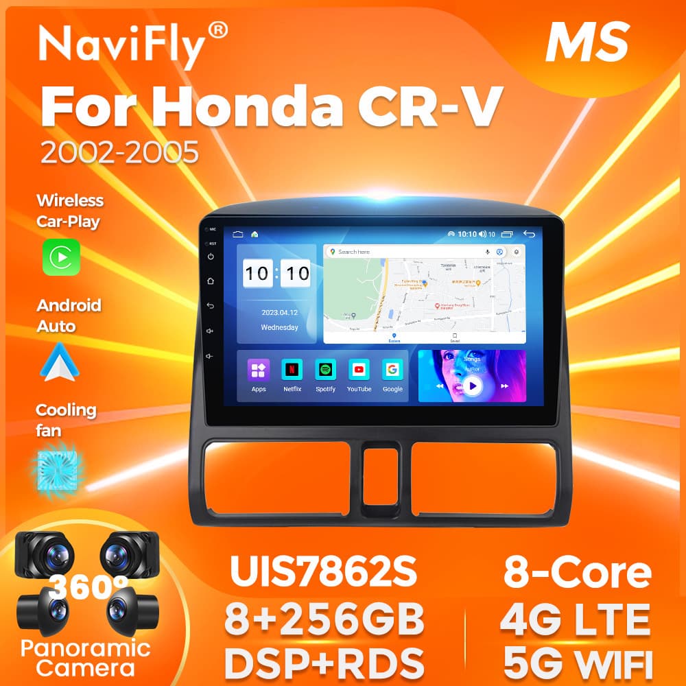 Suitable for Honda CRV 2002-2005 Android system car multimedia Bluetooth Carplay rear view navigation system