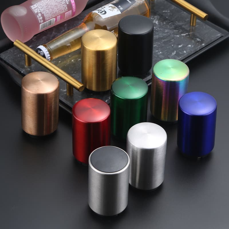 Cross-border Stainless Steel Beer Bottle Opener, Scratch-Free Press Metal High-End Bottle Opener, Creative Automatic Bottle Opener Wholesale