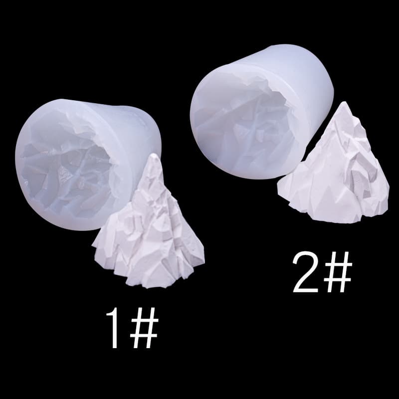 Snow Mountain Iceberg Volcano Silicone Mold 3D Simulation Mountain Cake Decoration Handmade Soap Aromatherapy Abrasives Ornaments