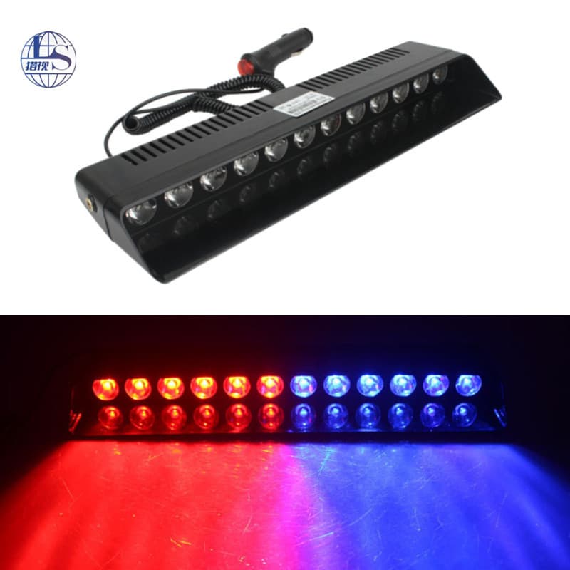 Cross Mirror for S12 Car Suction Cup Flash Shovel Lamp 12LED Highlight Spotlight Shovel Type Front Warning Light