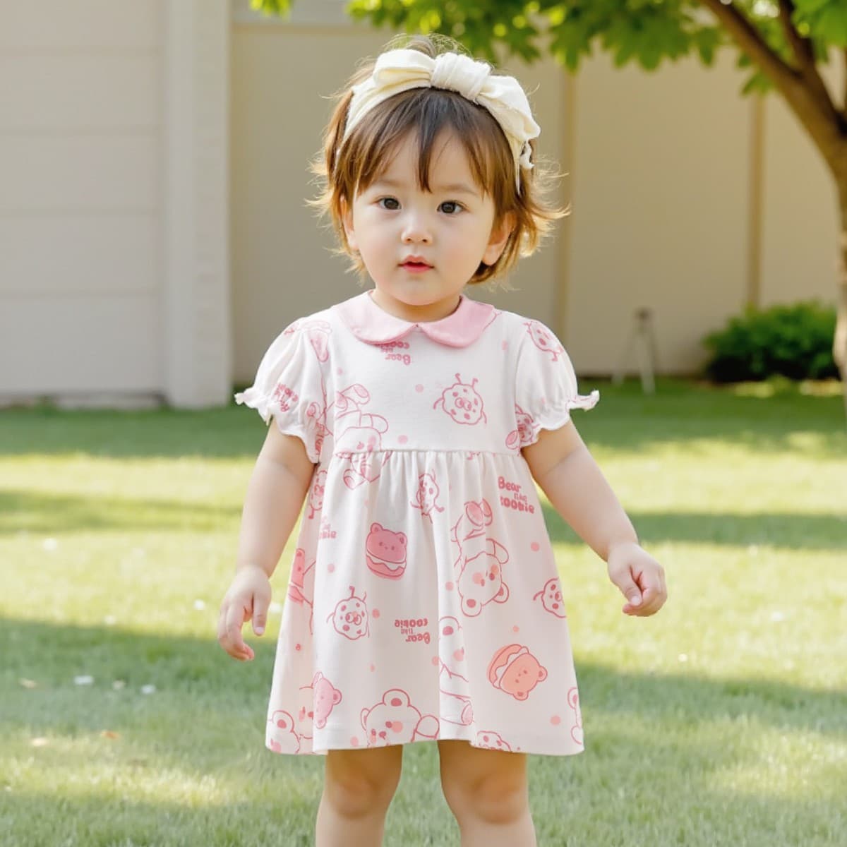 Summer Cool Dress for Toddler Girls, Stylish and Versatile, Cotton Ultra-Soft Casual Dress for Outings