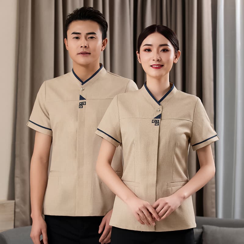 Cleaning Clothes Short-sleeved Summer Women's Hotel Room Cleaner Suit Yuesao Hospital Housekeeping Property PA Work Clothes