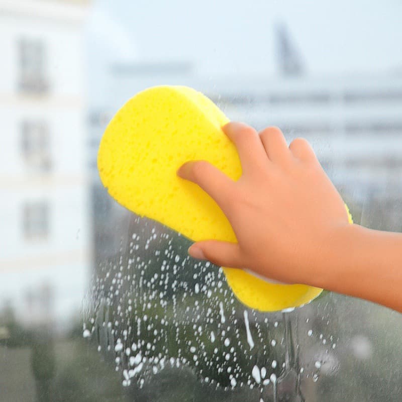 Large 8-Shape Coral Sponge High Density Car Wash Cleaning Tool with Rough Pore for Car Cleaning And Waxing Dust Removal