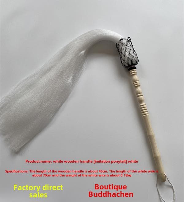 Big Sale Tai Chi Dust Floating Dust Wudang Buddhist Whisk Drama Supplies Flying Broom Stage Prop Direct Sales