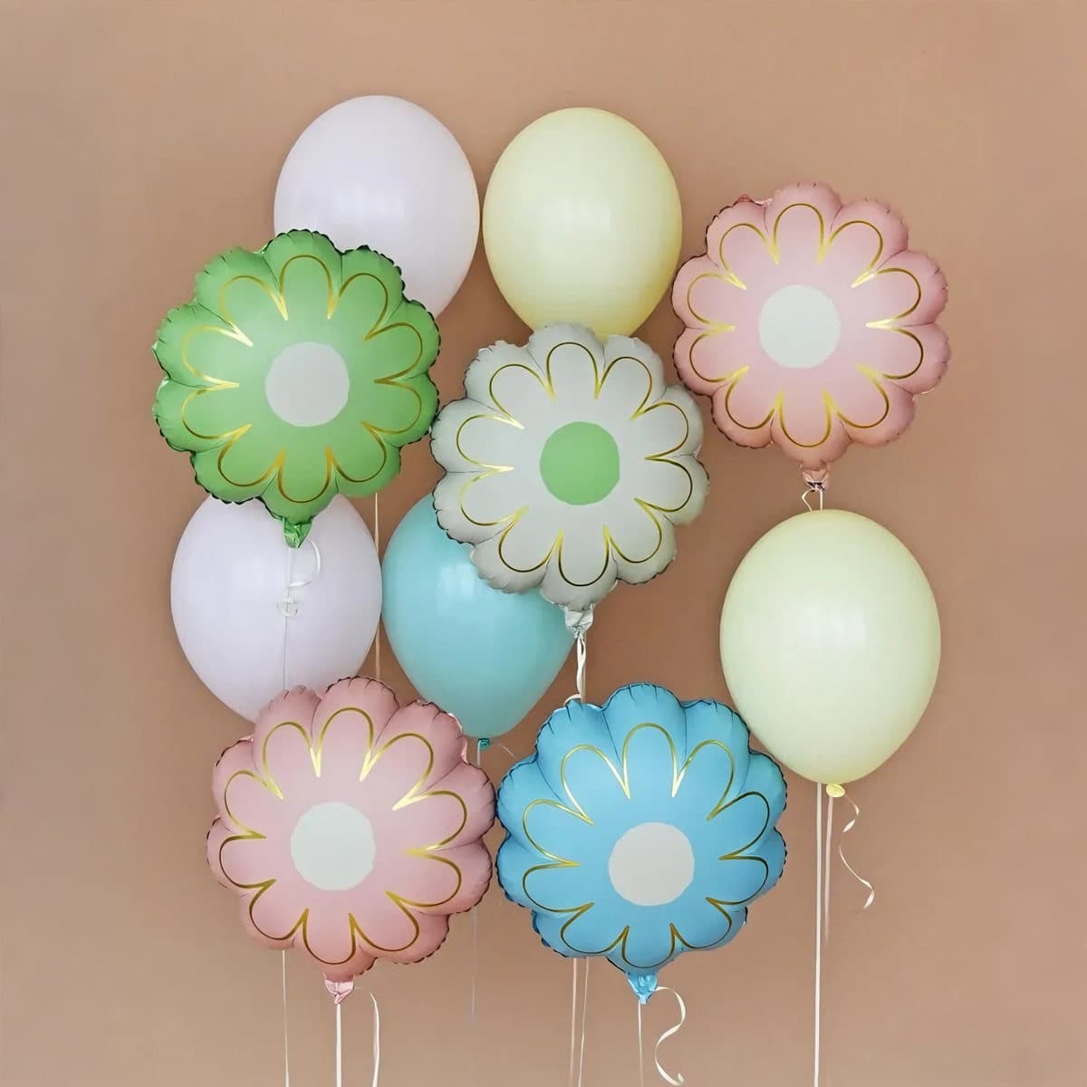 New Elegant Daisy Foil Balloons Ins Style Photo Props Plumeria Sunflower Small Daisy Balloons