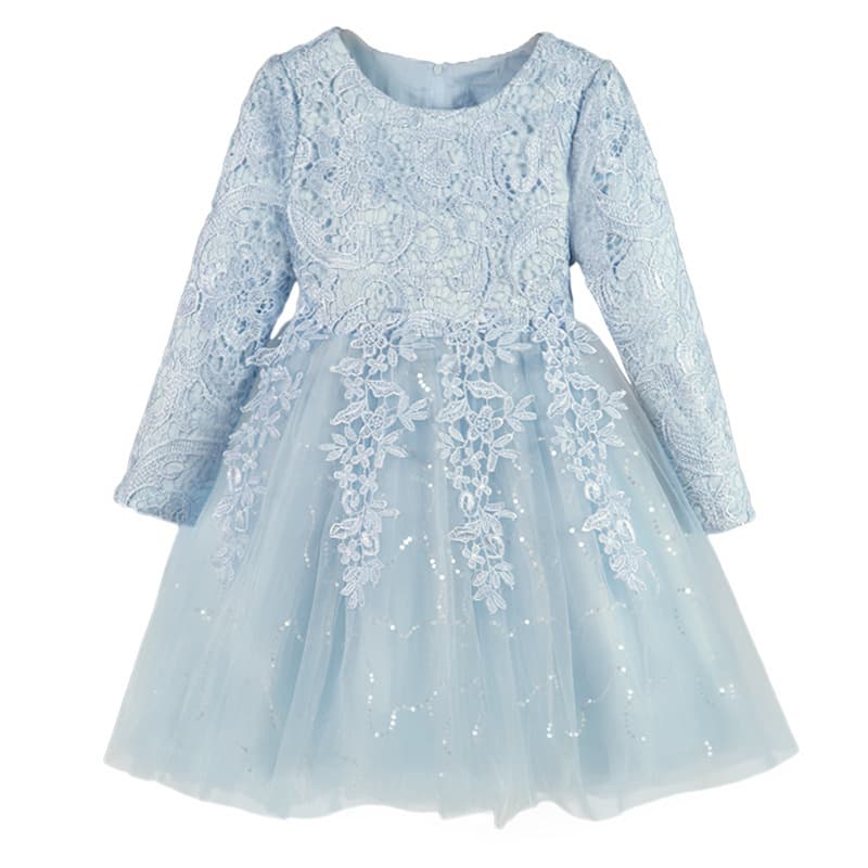 Girls Princess Dress Tutu Tulle Skirt for Ages 3-15, Flower Girl Children's Wedding Dress, Little Princess