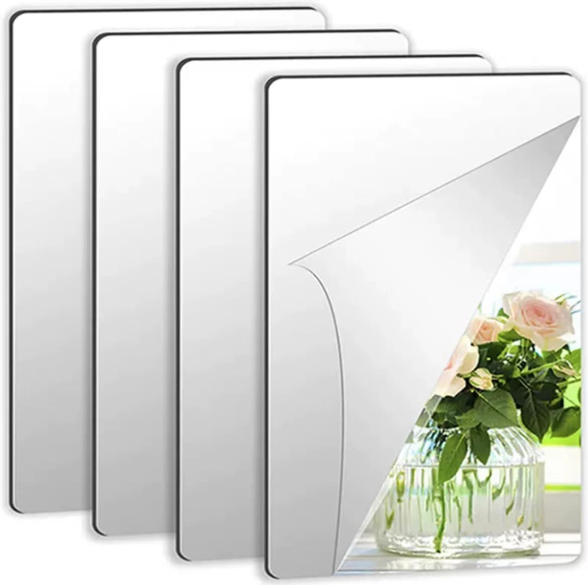 Acrylic mirror wall sticker self-adhesive full-length mirror bedroom dormitory dressing mirror self-adhesive home decoration soft mirror