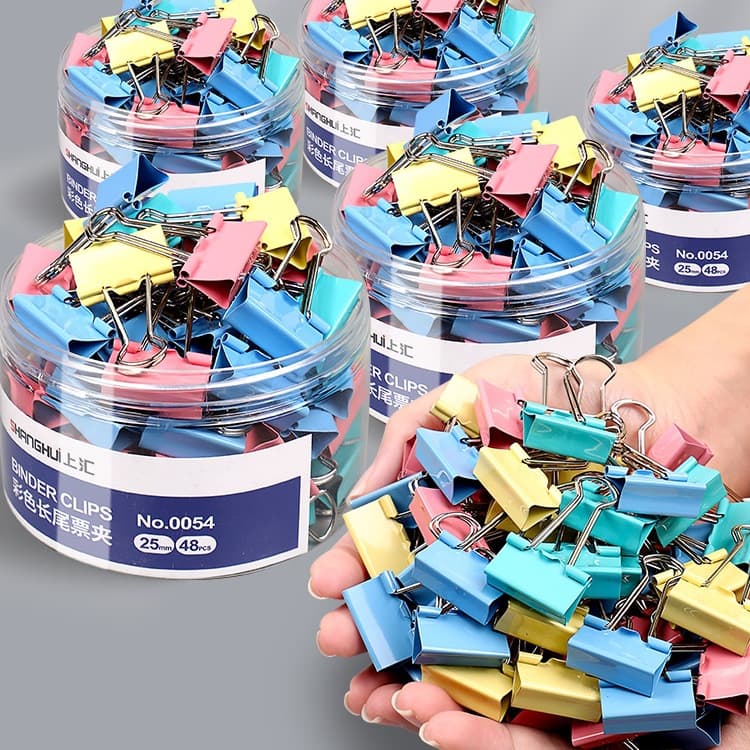 Colorful Binder Clips, Office Supplies, Paper Clips, Book Clips, File Clips, Butterfly Clips, Fish Tail Clips, Phoenix Tail Clips