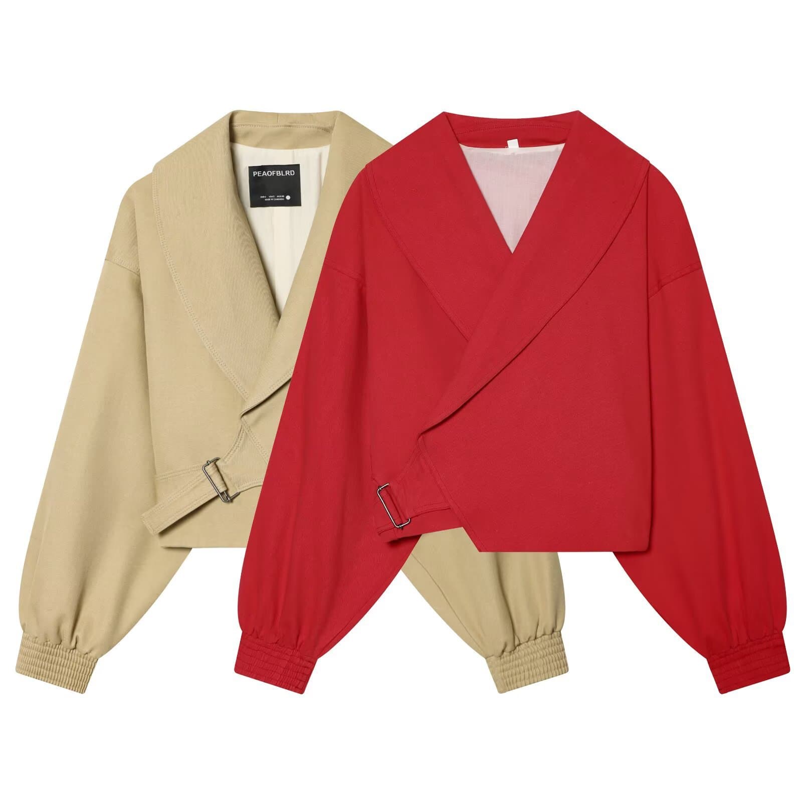 Cross-border Women's Clothing Wholesale 2026 Fall New Tie-Waist Slimming Elegant Casual Short Jacket 2448136