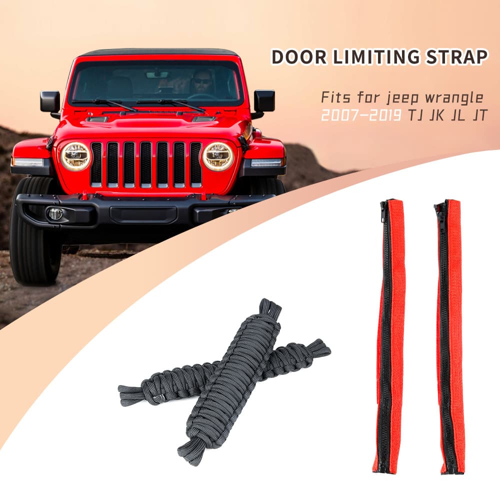 Door rope limit strap is suitable for Jeep Wrangler outdoor rope strap Jeep off-road vehicle JK/JL modification accessories