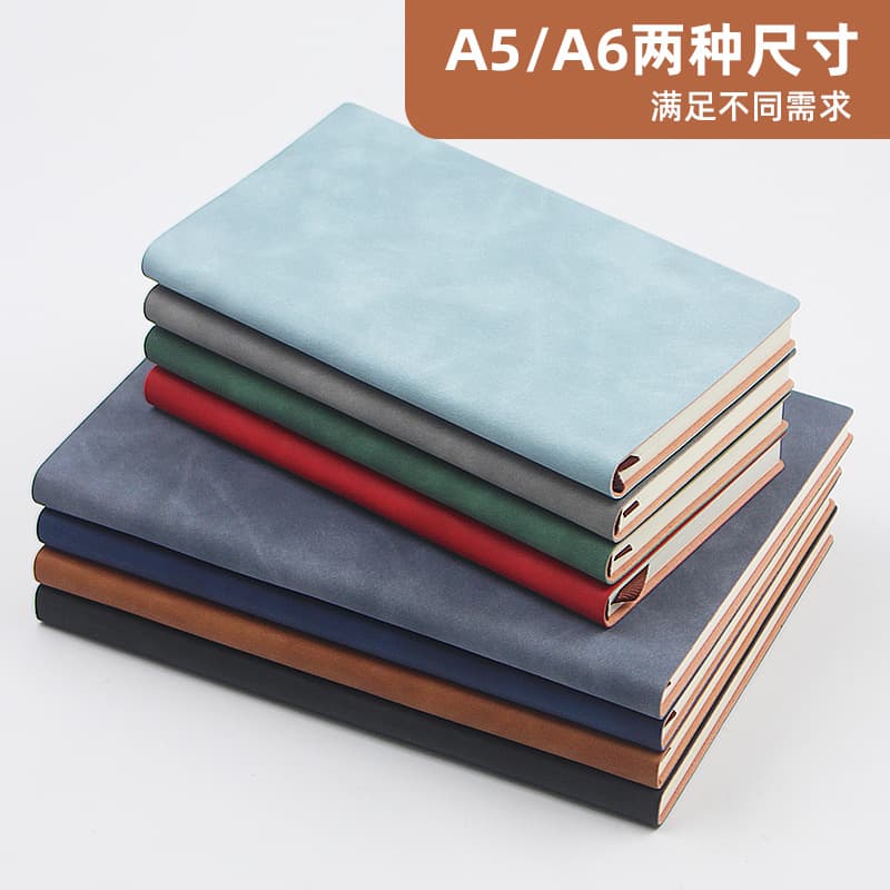 A5 notebook customizable printable LOGA6 imitation leather business simple notepad set customized manufacturer wholesale