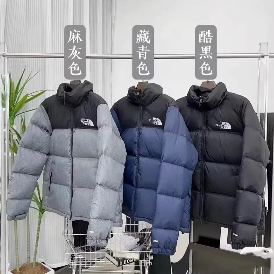 Beijia 1996 Thickened Cotton Padded Jacket Unisex Embroidered Logo Cotton Coat Loose Fit American Style Stock Puffer Jacket with Stand Collar