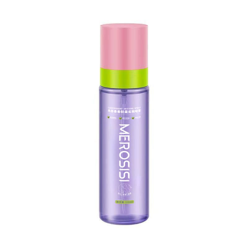 MEROSISI Misty Light Setting Spray 100ml for refreshing, lightweight, easy wear, makeup protection, moisturizing, and setting