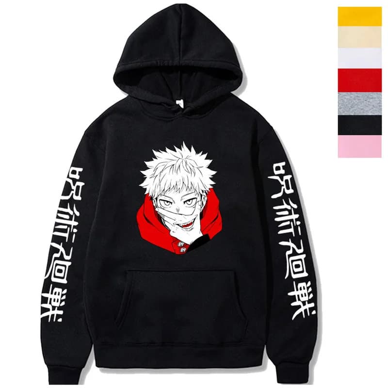 [Cross-border EU Size] Itadori Yuji Hoodies Women Men Long Sleeve Hoode