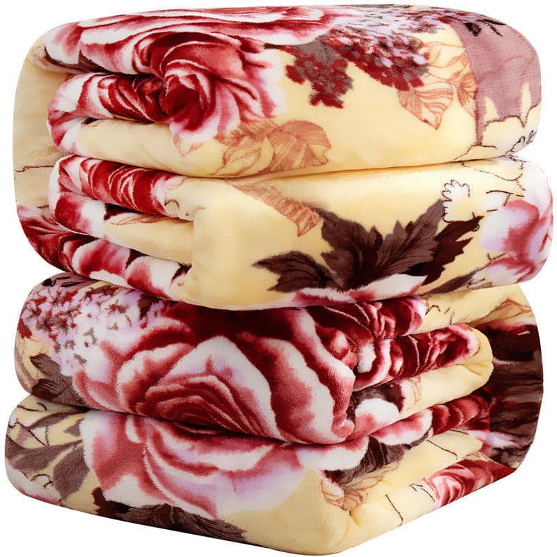 Autumn and winter thickened Raschel blankets, quilts, single and double student dormitory lunch break blankets, wedding blankets, air-conditioned sheets