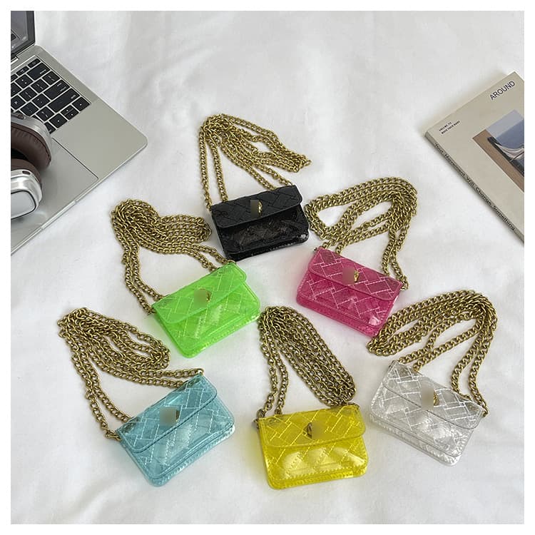 Luxury Chanel-style Bag Women's Handbag Light Luxury Fashion Shoulder Crossbody Bag Versatile Acrylic Chain Small Square Bag