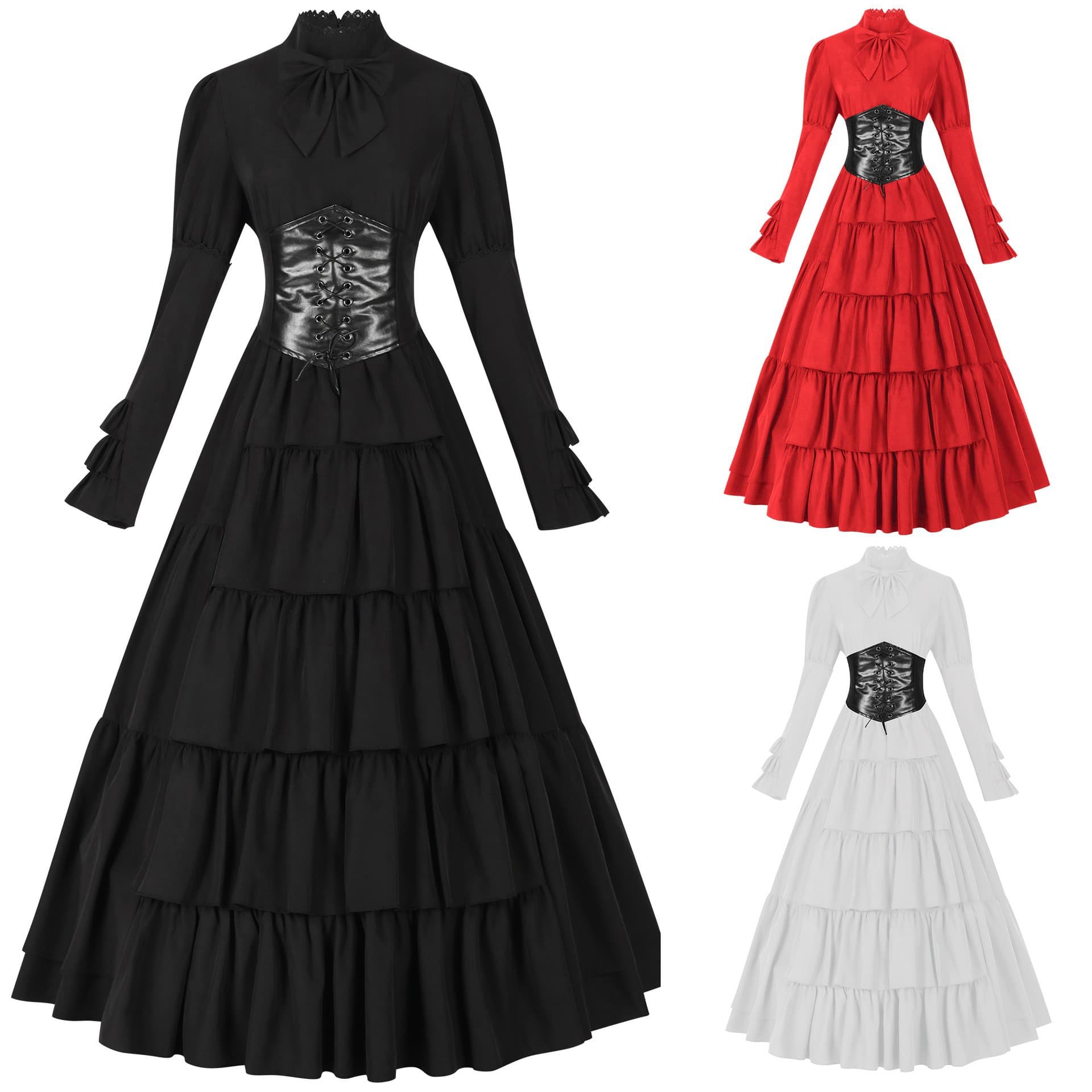 New Medieval Court Women's Dress Amazon Renaissance Women's Clothing Irish Long Dress