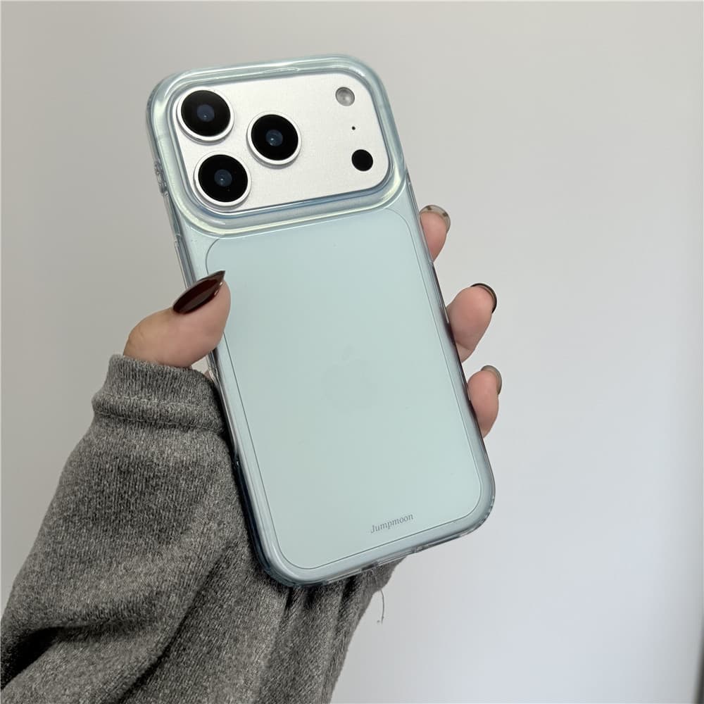 Fresh Translucent Blue Compatible with iPhone 17 Pro Case 16 Pro Max Niche 15 Anti-Fall 14 Niche Women
