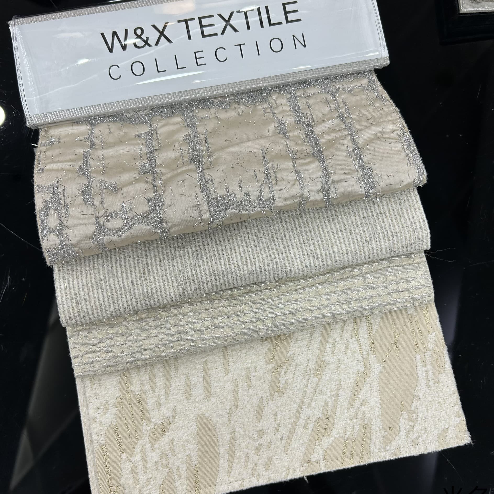 Width 280cm beige series imitation silk wide width silk jacquard abstract diamond silk fabric combination version