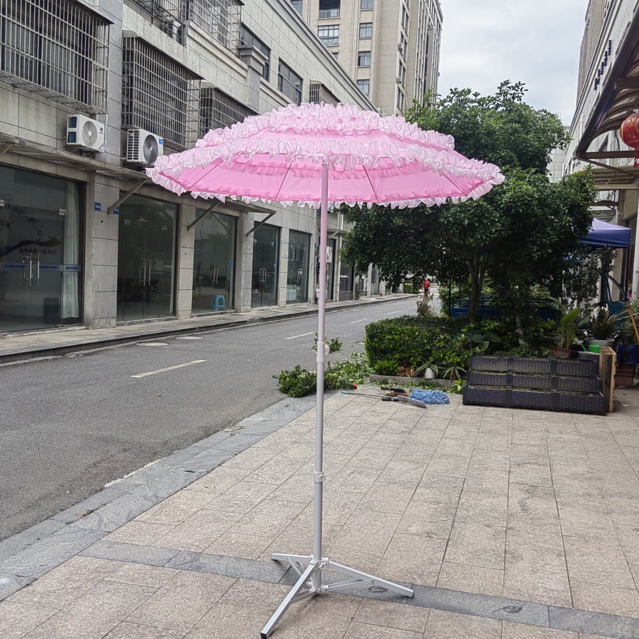 Large Canopy Market Stall Sun Shade Umbrella, Foldable Sun Umbrella, Portable for Commercial Street Vendors, Large Patio Umbrella