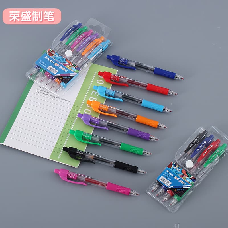 Creative 8-Color Retractable Gel Pens, Colored Gel Pens for Student Marking, Colored Pens, Gel Pens Wholesale