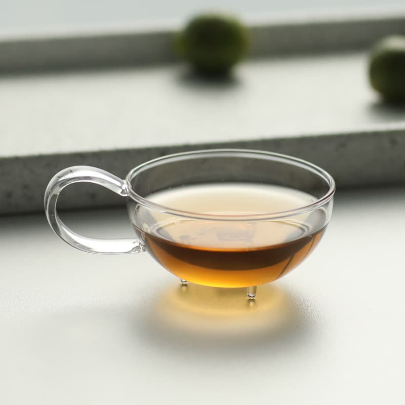 Small Coffee Cup with Handle, Warm Afternoon Tea Cup, Heat-Resistant Small Tea Cup, Single Tea Bowl, Small Capacity Iced Drink Cup