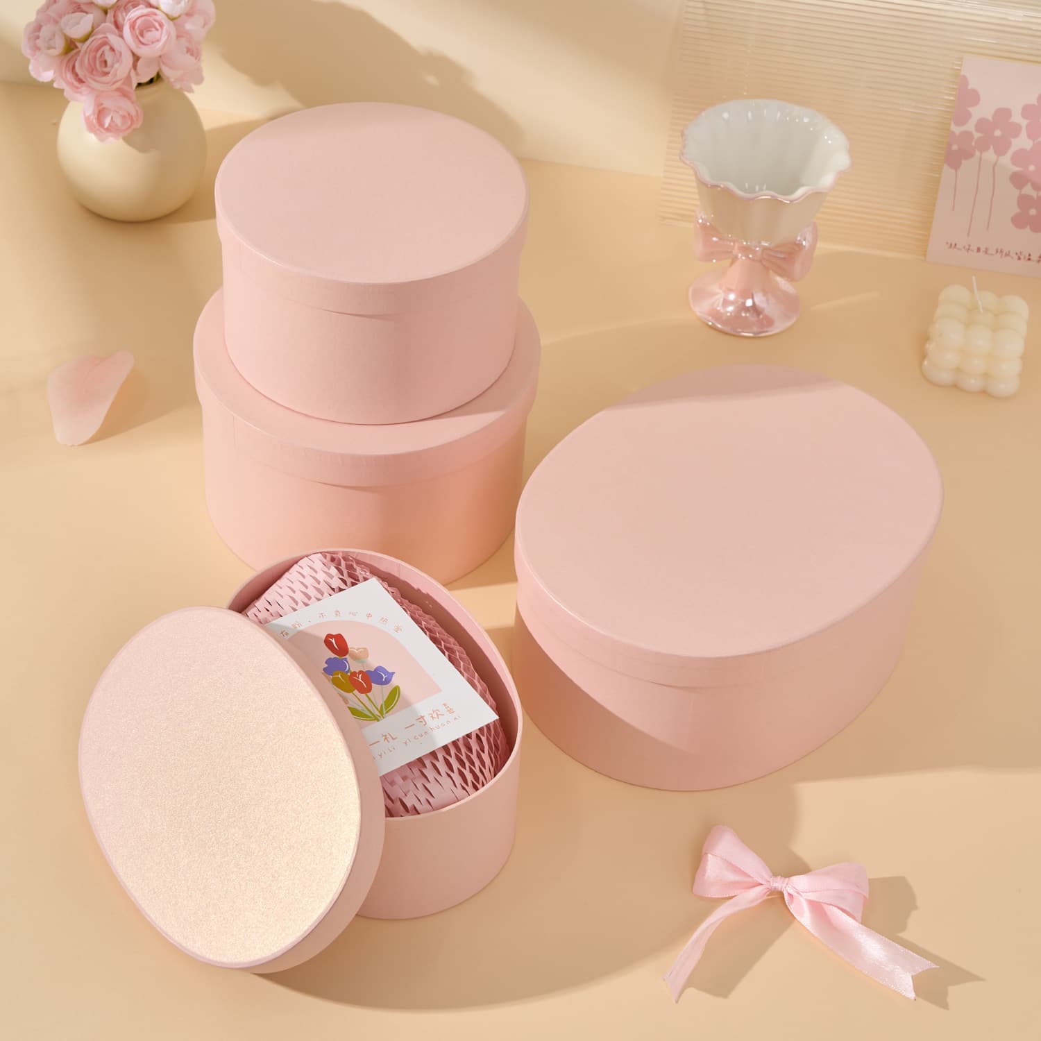 Mother's Day Gift Box Baking Packaging Cake Box Tiramisu Gift Box Nurse's Day Gift Box Handmade Customizable Present Container