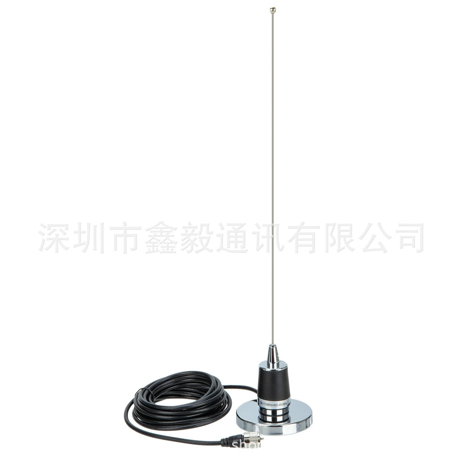 NB90 Silver 5m NMO Small Suction Cup NMO Vehicle Antenna Kit Vehicle Radio Antenna with Suction Cup Combo