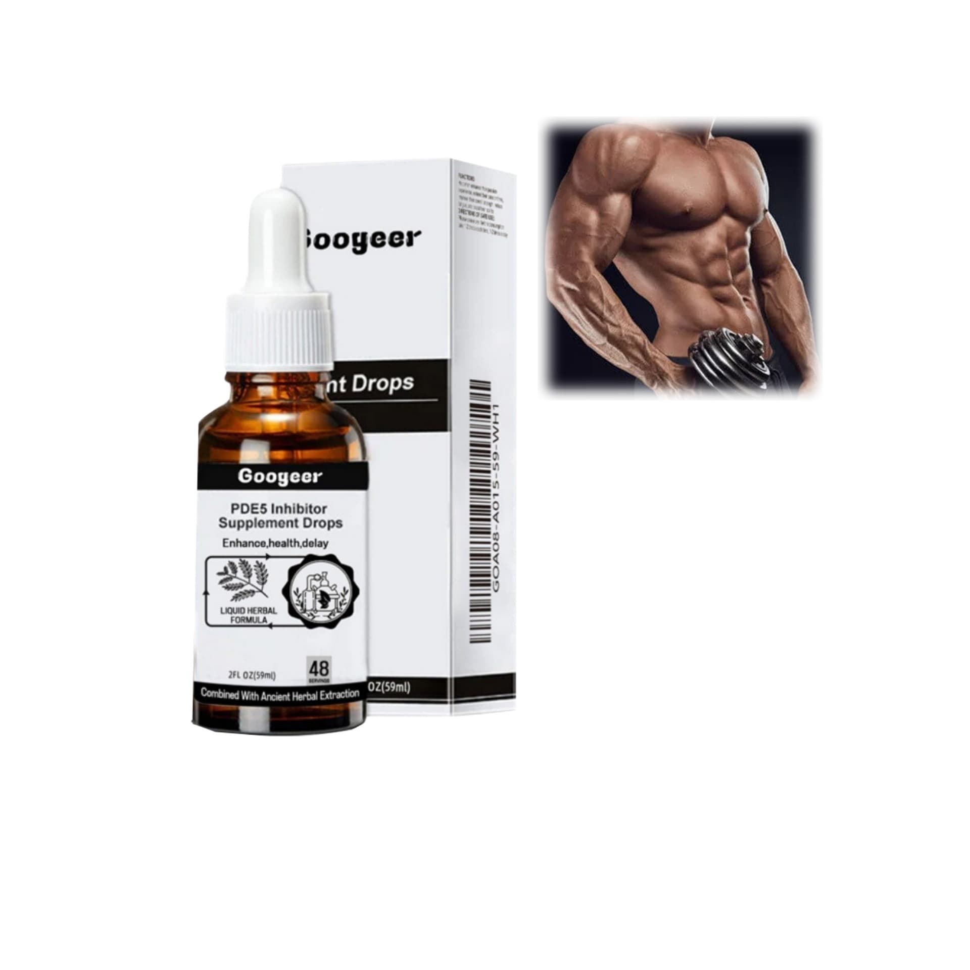 PDE5 Inhibitor Supplement Drops, Men's Body Supplement for Enhancement