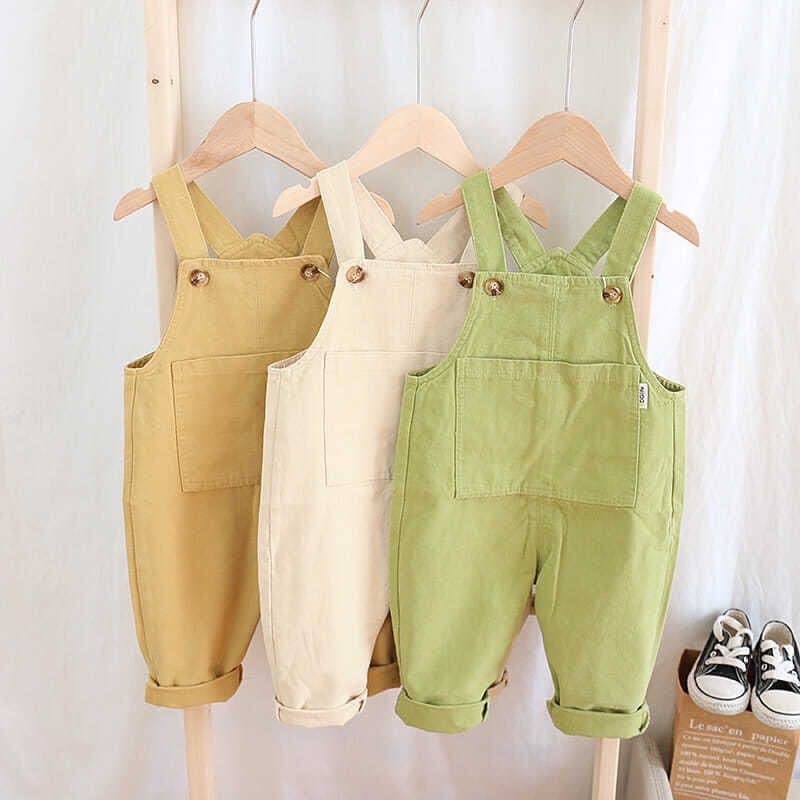 Baby overalls 2026 spring and autumn thin style trousers cotton openable crotch for boys and girls spring wear children's overalls