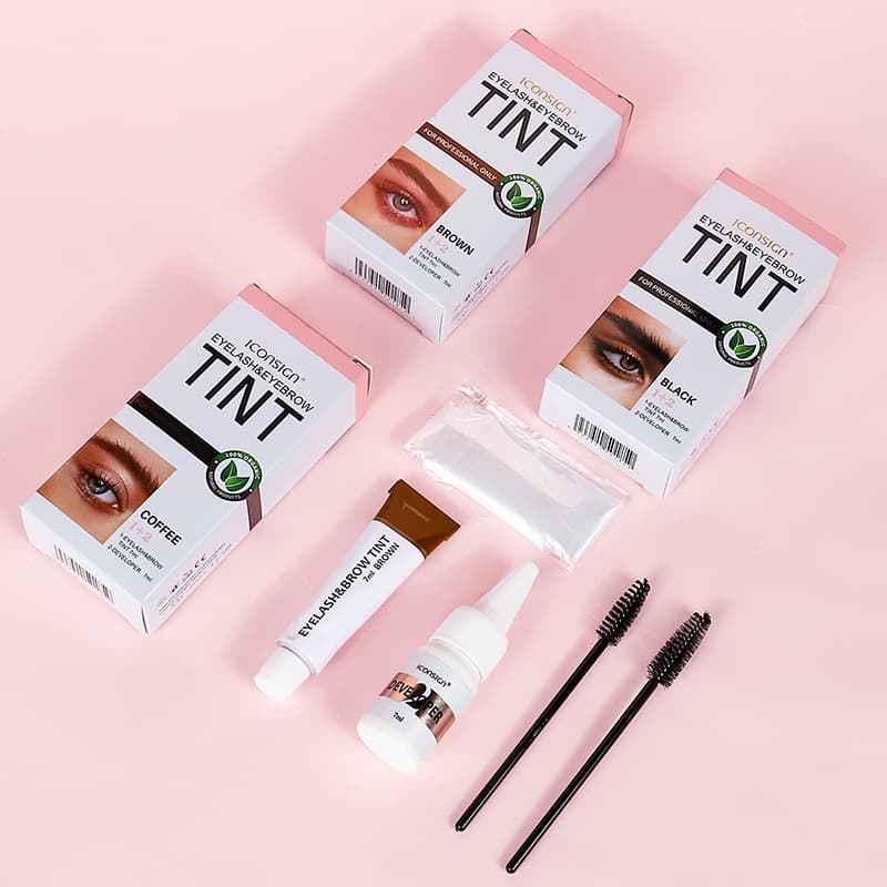 Cross-border ICONSIGN Eyebrow Tint Kit Waterproof Sweat-Resistant Dye Beauty Salon Semi-Permanent Eyebrow Tint Wholesale