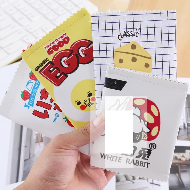 Korean Style Creative Coin Purse Handheld Wallet Coin Bag Cute Cookie Coin Purse Women's Fun Snack PU Coin Purse