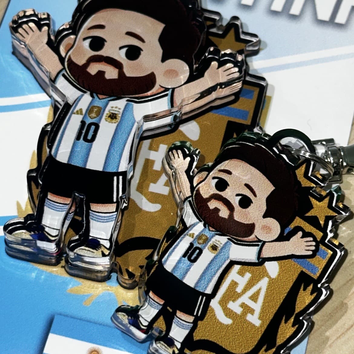 Acrylic Refrigerator Magnet USA-Mexico-Canada World Cup Cristiano Ronaldo Messi Neymar Souvenir Fine Gift DIY Table Decoration
