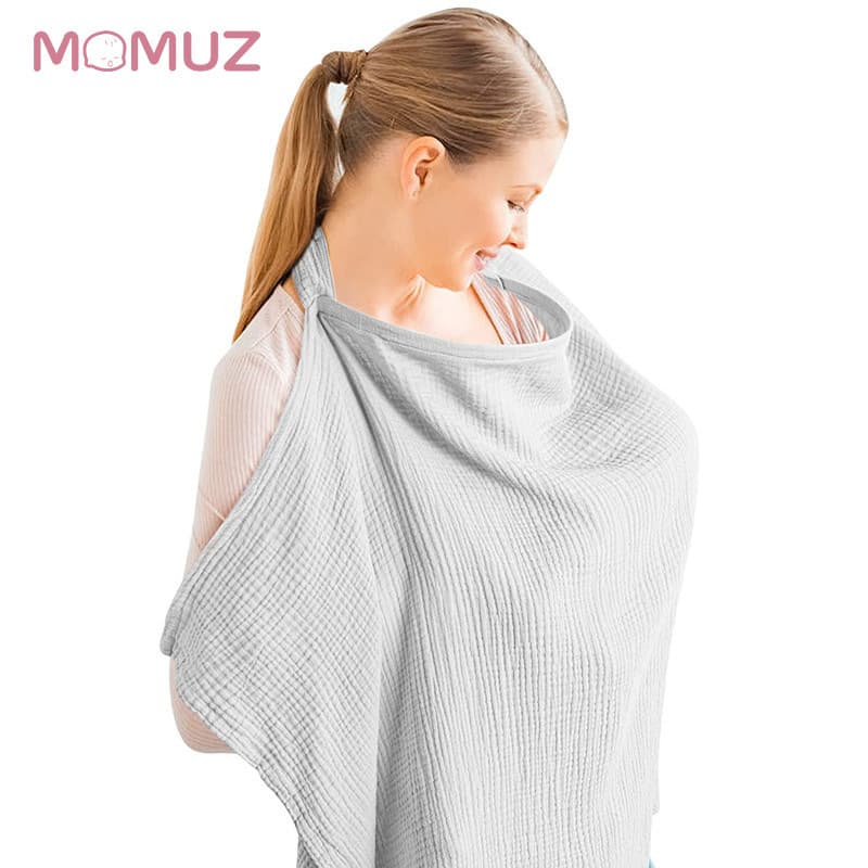 Multi-Function Nursing Cover Scarf for Breastfeeding in Public, Anti-Exposure Privacy Shawl, Feeding Cape
