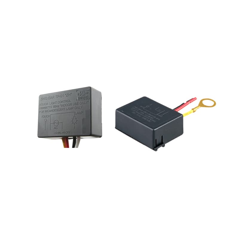US Standard 150W 120V 4-Gang Mirror Touch Switch LO-ME-HI-OFF Touch Switch Light Switch
